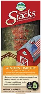 Oxbow Animal Health Harvest Stacks Western Timothy with Carrot Pet Food, 35-Ounce