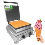 GenericPro Waffle Cone Maker | Square Ice Cream Cone Waffle Iron | Nonstick Coating | 110V