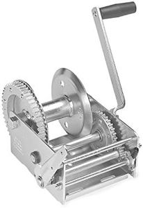 Fulton 142430 Boat Trailer Winch, 3,700 lbs. Capacity, Two-Speed Hand Crank Winch, High-Performance Zinc Finish