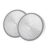 LEKEYE Shower Hair Catcher Drain Protector Strainer-Steel & Silicone 2 Pack