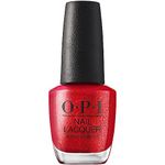 OPI Nail Lacquer, Opaque & Bright Shimmer Finish Red Nail Polish, Up to 7 Days of Wear, Chip Resistant & Fast Drying, Fall 2023 Collection, Big Zodiac Energy, Kiss My Aries, 0.5 fl oz