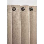 Emma Barclay – 3D Embossed Blackout Curtains for Bedroom Living Room Thermal Insulated Woven Eyelet Blackout Curtains With Reflective Reverse Weave Ambiance Collection (46” x 54” Inch)(Taupe)