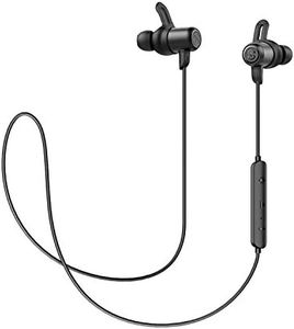 SoundPEATS Value Wireless Earbuds - IPX5 Waterproof Bluetooth Earphones with Built-in Mic, Lightweight Sport Magnetic Design, Hi-Fi Stereo Sound, 7-Hour Playtime - Bright Black
