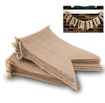 30 Flags DIY Burlap Banner kit, DIY Wedding Banner, DIY Burlap Bunting