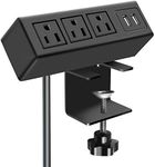 CCCEI 3 Outlet Desk Clamp Power Str