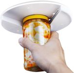 Under Cabinet Jar Opener,Under Cabinet Jar Lid & Bottle Opener/Opens Any Size/Type of Lid Effortlessly,Great for Seniors & Weak ands or Arthritic Hands, 7 Inches（White）…