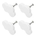 4pcs Cartoon Furniture Cupboard Dresser Cabinet Handles Room Door Wardrobe Hardware Soft Rubber Pulls Knobs Cloud