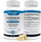 Bravado Labs Cistanche Supplement - Testosterone Booster for Men - Cistanche Tubulosa Extract Powder 500 mg - Promotes Strength, Mood, Energy, Focus, Hormone Support - 60 ct