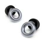 Loop Earplugs for Noise Reduction (2 Ear Plugs) High Fidelity Ear Protection for Concerts, Work Noise Reduction, Studying, Musicians, Motorcycles, Relaxation - 20 dB Filter Sound Blocking - Silver