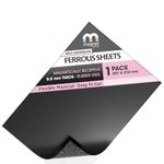 Self Adhesive Rubber Steel Ferrite Ferrous Sheet/Roll Magnetic Movement Tray (1 x A4 Sheet (297 x 210mm))