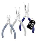 Mr. Pen- Jewelry Pliers, 3 Pack, Shades of Blue, Jewelry Making kit, Pliers for Jewelry Making, Mini Pliers, Wire Cutters for Jewelry Making, Chain Nose Pliers, Craft Pliers, Earring Pliers