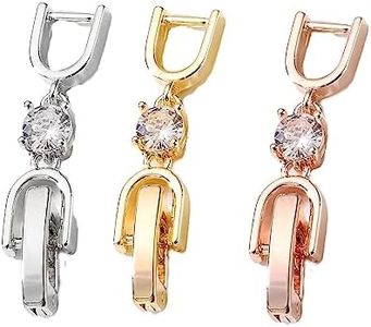 3pcs Necklace Bracelet Extenders - Gold/Silver/Rose Gold Plated Crystal Rhinestone Foldover Clasp Set - Jewelry Making Extensions