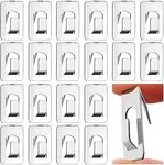 Hotop Fabric Wall Clips Panel Wall Hooks Fabric Pin Clip Cubicle Picture Hangers Stainless Cabinet Draw Hooks for Office Clothes Cubicle Wall Cloth Partitions Supplies (36)