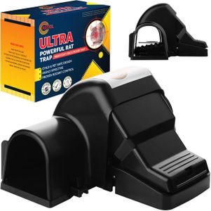Ratkil Ultra Large Rat Trap – Heavy Duty Black Rodent Catcher