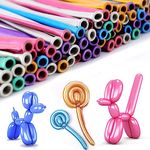 100 Pcs Long Balloons, 260Q Balloons Colorful Twisting Balloons Long Magic Balloons Latex Balloons for Animals Shape, Birthday, Wedding, Party Decorations