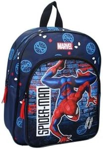 mybagstory - Sac à dos pour garcon Spiderman - Enfant - Ecole - Maternelle - Garderie - Cartable Garçon - Taille 30 cm - Bretelles réglables - Idée Cadeau