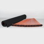 Gun Storage Solutions Rifle/Shotgun Plastic Kit and Shelf Liner - Rack for Gun Cabinet, Gun Safe Organizer Accessory, Includes 20 Orange 16-Inch Rods and 30” x 19” Black Woven Nylon Loop Fabric