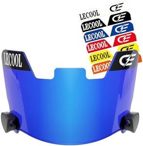 LeCool Multi-Color Football Visor,Enhance Your Game -Fits Adult & Youth Football Helmets(Blue)
