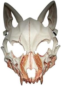 ClearEdge Wolf Mask Halloween Horror Half-Face Wearable Mask Animal Wolf Head Mask Cosplay Roleplay Prop