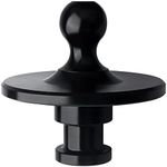 Gooseneck Ball Adapter - Fifth Wheel Kingpin to 2-5/16 Inch Gooseneck Ball Towing Receiver Adapter -Black