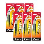 Pilot Dr. Grip Center of Gravity Ballpoint Pen Refills, Medium Point, Black Ink, 6 Packs of 2 Refills (12 Refills Total)