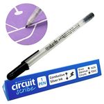 Circuit Scribe Conductive Ink Pen: Draw Circuits Instantly, Silver