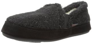 Acorn A10036 Kids Colby Gore Moc Slipper,Black Berber,5-6/ UK:Size 4-5