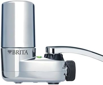 Brita Basic Faucet Mount Water Filtration System, BPA-Free Faucet Water Purifier for Sink, Filter Replaces 2,250 Plastic Water Bottles a Year, Lasts Four Months, Includes 1 System/2 Filters, Chrome