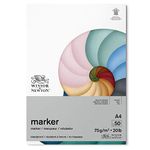 Winsor & Newton, Marker Paper, Bleedproof, A4, 50 Sheets, White, 75g/20lb