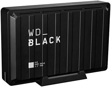 WD_BLACK 8TB D10 Game Drive Hard Disk Esterno, USB 3.2 Gen 1, 7200 RPM, fino a 250 MB/s, HDD esterno, Compatibile con Playstation, Xbox, PC e Mac, Tecnologia di raffreddamento attivo