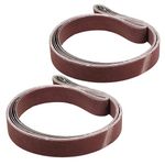 uxcell 1" x 42" 600 Grit Sanding Belt Aluminum Oxide Sandpaper Belts for Portable Strip Sander Wood Finishing Metal Drywall Polishing Sharpening 10pcs