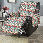 STONECREST Heated Recliner Cover, Water Resistant Print Recliner Slipcover, Stay in Place (Bryce Diamonds, Heated Recliner 23" Regular)