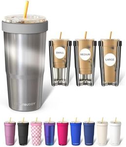 Frost Buddy Togo Buddy 30 oz Stainless Steel Vacuum Insulated Tumbler To Go Coffee Cup – Iced Coffee Cups, Iced Coffee Sleeve, Travel Mug, Thermal Cup for Hot & Cold Drinks, Dunkin Cup (Moonstone)