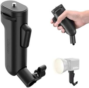 Ulanzi LA03 Handheld Light Stand Adapter, Quick Adjustment DSLR Mirrorless Camera Camcorder Monocular Hand Grip Stabilizer with 1/4" Screw, Portable Handheld Grip for COB Light, Tripod, Phone Clips