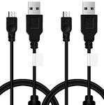 TPFOON 2Pcs Pack PS3 Controller Charger Charging Cable Sync Cord, 3M 10ft Mini USB Charge and Play Cable for PS Move/PS3/PS3 Slim Wireless Controller