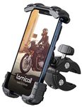 Bike Phone Holder, Motorcycle Phone Mount - Lamicall Handlebar Phone Clamp, Scooter Phone Clip for iPhone 12 Pro Max, Galaxy S9 and 4.7"- 6.8" Cellphone