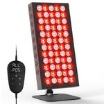 Devowellte Red Light Panel with 60 LEDs, 660nm&850nm Infrared Light for Face and Body, Adjustable Angle & Brightness for Home & Office