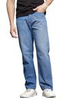 RAGZO Men's Cotton Oversize Loose Baggy Fit Jeans Pants for Men || Men Jeans Pants, ri90091e, 36 Light Blue