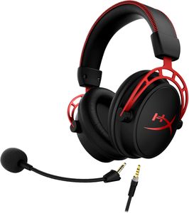 HyperX Cloud Alpha Gaming Headset – Over-Ear Wired with Mic