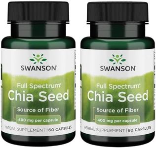 Swanson Full Spectrum Chia Seed 400 Milligrams 60 Capsules (2 Pack)