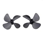 Jimdary 4-Blade Full Immersion RC Propeller, RC Boat Accessory, RC Boat Refit for 4mm Shaft Repalcement of Old Part RC Underwater Boat