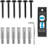 Mounting Dream Lag Bolt Kit for TV Wall Mount Comes with M7 Lag Bolt for Wood Stud, Fischer Anchors for Concrete Wall, Includes Allen Key and Bubble Level for Easy Installation MD5752