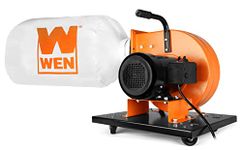 WEN Woodworking Dust Collector, 7.4-Amp Induction Motor with 15-Gallon Bag, Mobile Base, and Optional Wall Mount (DC3474)