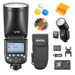 Godox V1Pro-N V1 Pro N TTL Camera Flash for Nikon, Godox V1-N Upgraded, 2.4G HSS 1/8000s Li-Ion 76Ws Round Head Flash, Innovative External Flash SU-1, Godox V1Pro for Nikon Cameras