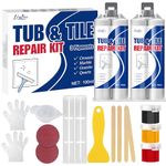 100ml Tub ＆ Tile Repair Kit - Multiple Color Series in Porcelain Repair Kit for Repairing Scratches, Dents and Holes on Bathtub, Tiled Floor, Sink, Toilet, Perfect Restoration of Ceramic, Marble