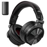 OneOdio Studio Max 2 Wireless DJ Headphones, 9ms Low Latency Hi-Res Audio Over Ear Studio Headphones with LDAC, 120H Playtime, 4 Connection Modes Transmitter/Bluetooth/3.5mm/6.35mm for Mixing Keyboard