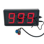 BTBSIGN LED Lap Counter Up/Down Digital Counter with Buttons and Remote 3inch High