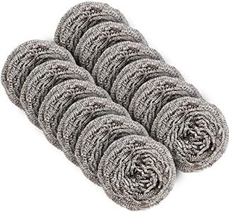 MR.SIGA Stainless Steel Scourer,Pack of 12,30g