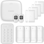 Roombanker Home Security Hub Station Kit - Comprehensive Protection System with PIR & Door Sensors, Keyfobs, and Keypad