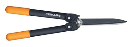 Fiskars PowerGear II Hedge Shear, Non-stick coating, Stainless steel blades, Length: 57 cm, HS72, Black/Orange, 1000596